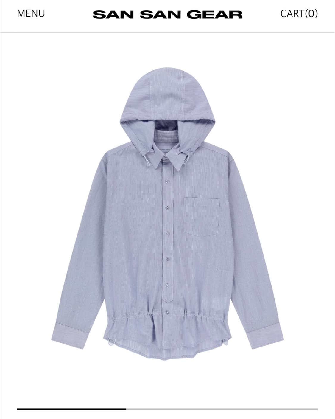 STRIPE HOOD SHIRTS [BLUE] 상품이미지3