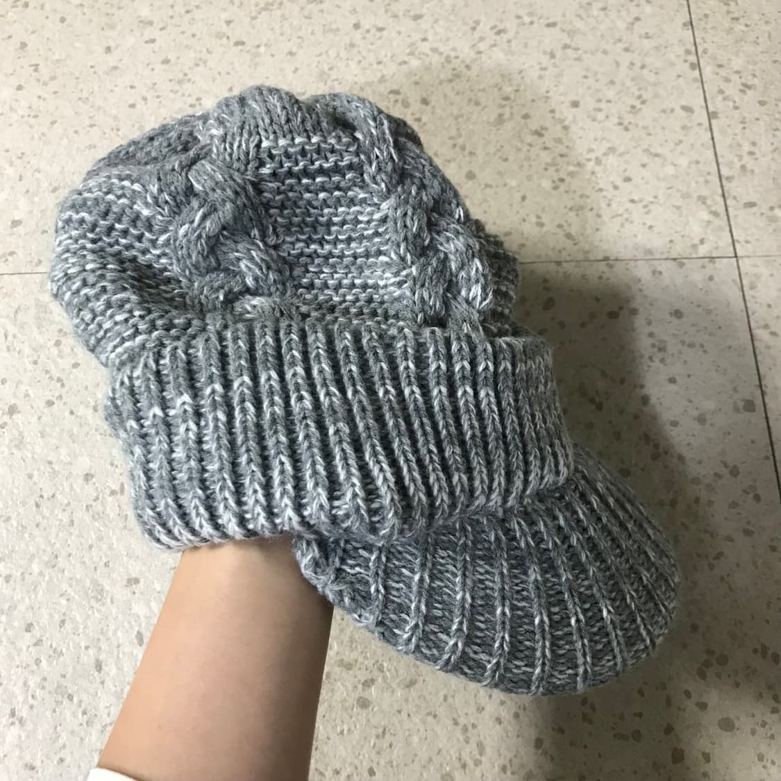 겨울 빈티지 소녀룩 ¡ 코트 미디스커트 비니 상품이미지8