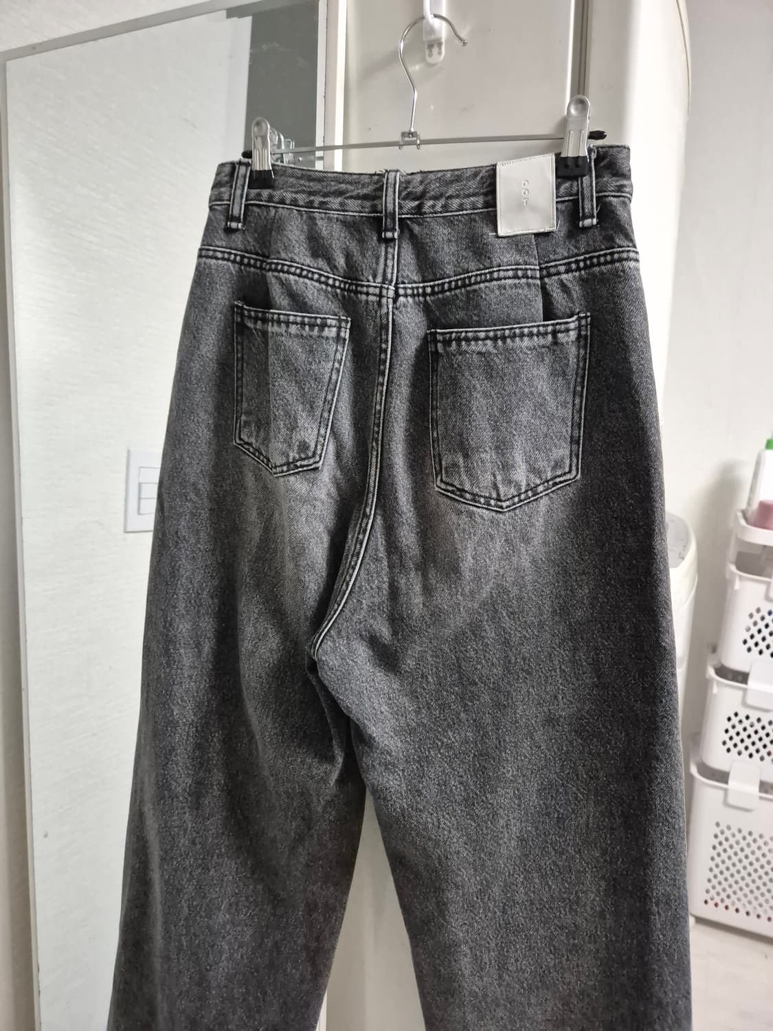 OOTJ 흑청 데님 청바 상품이미지3