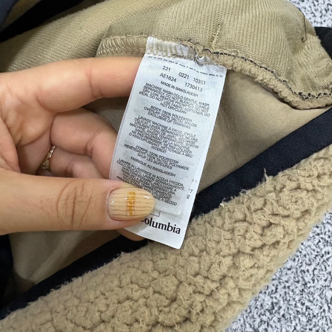 M 컬럼비아 남성 후리스 자켓 0406J 상품이미지5