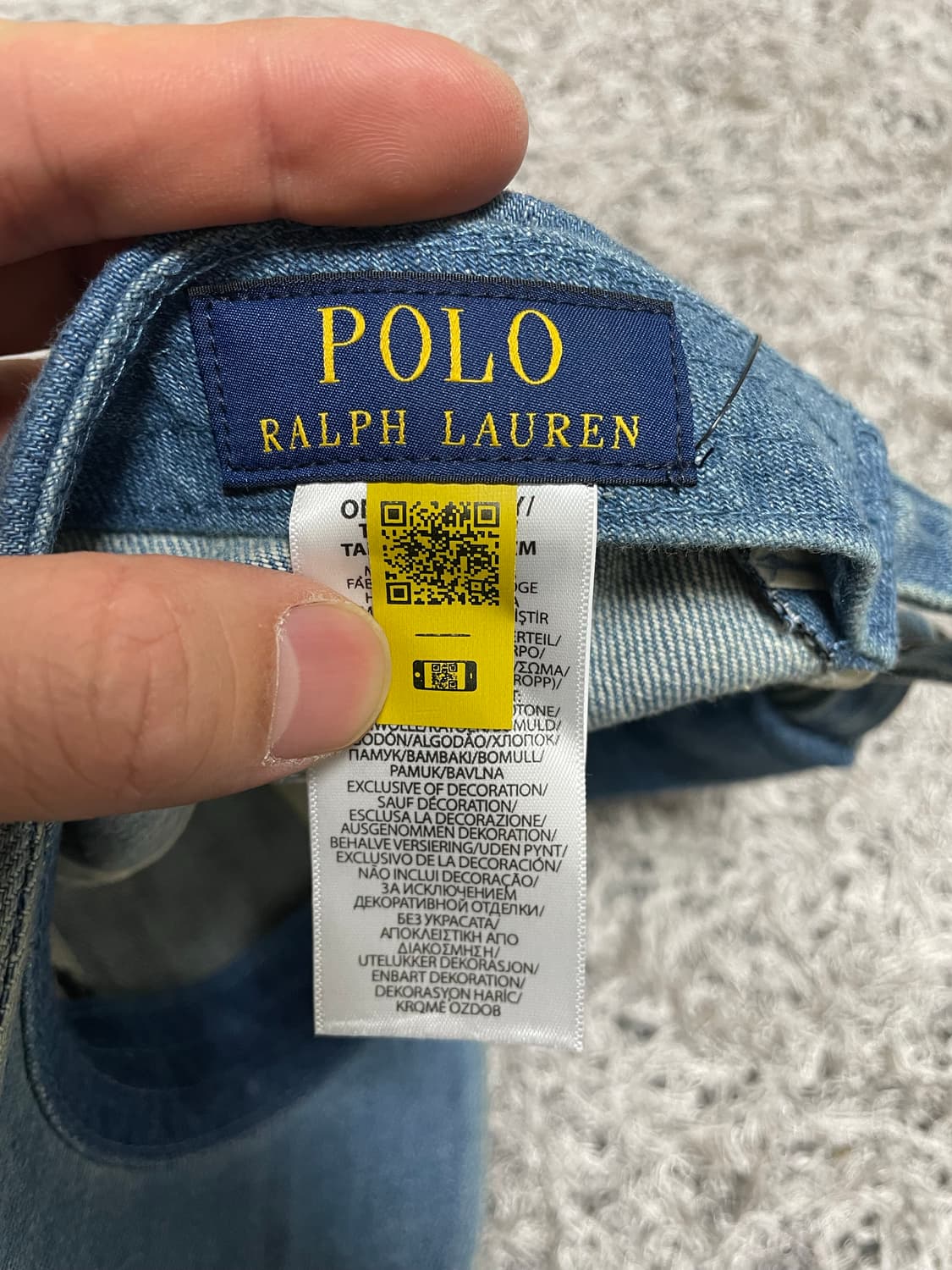 폴로Polo 네이비포니 데님 모자 Free  상품이미지5