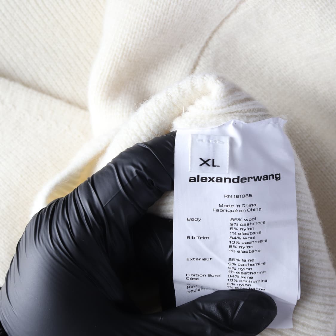 (새상품) 알렉산더 왕 크리스탈 타이 크롭 울 캐시미어 가디건 상품이미지4