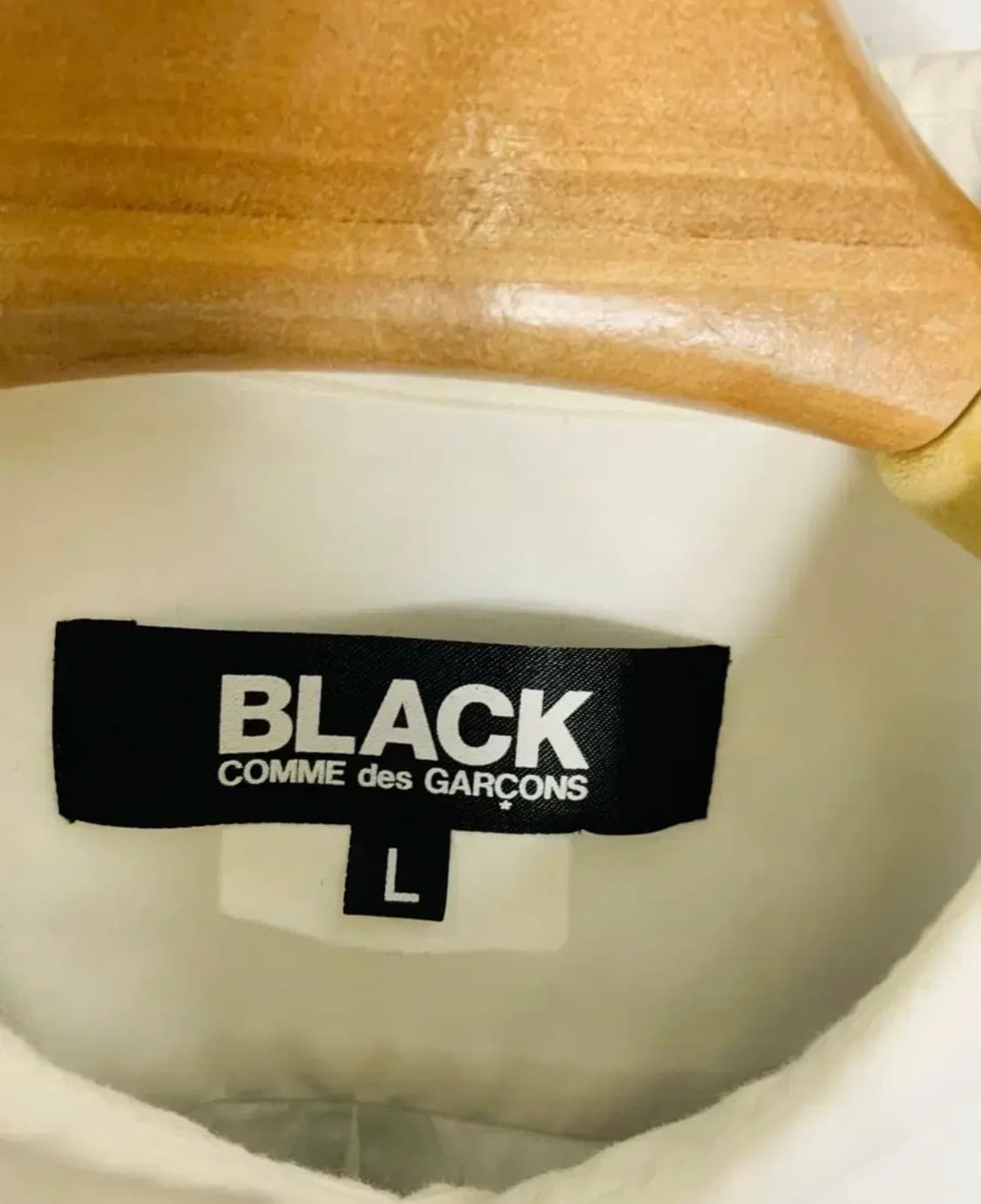 꼼데가르송 블랙 도트 셔츠 L 상품이미지4