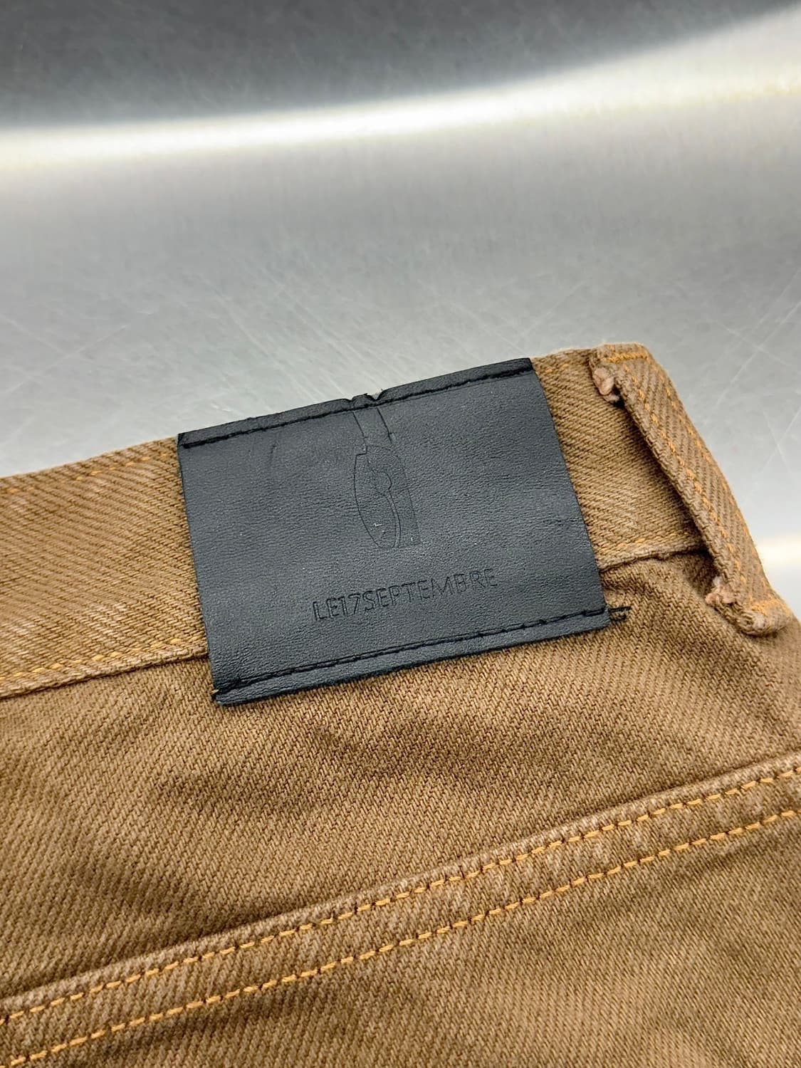 르셉템버 브라운 패널 포켓 더블니 캔버스 워크 팬츠 상품이미지10