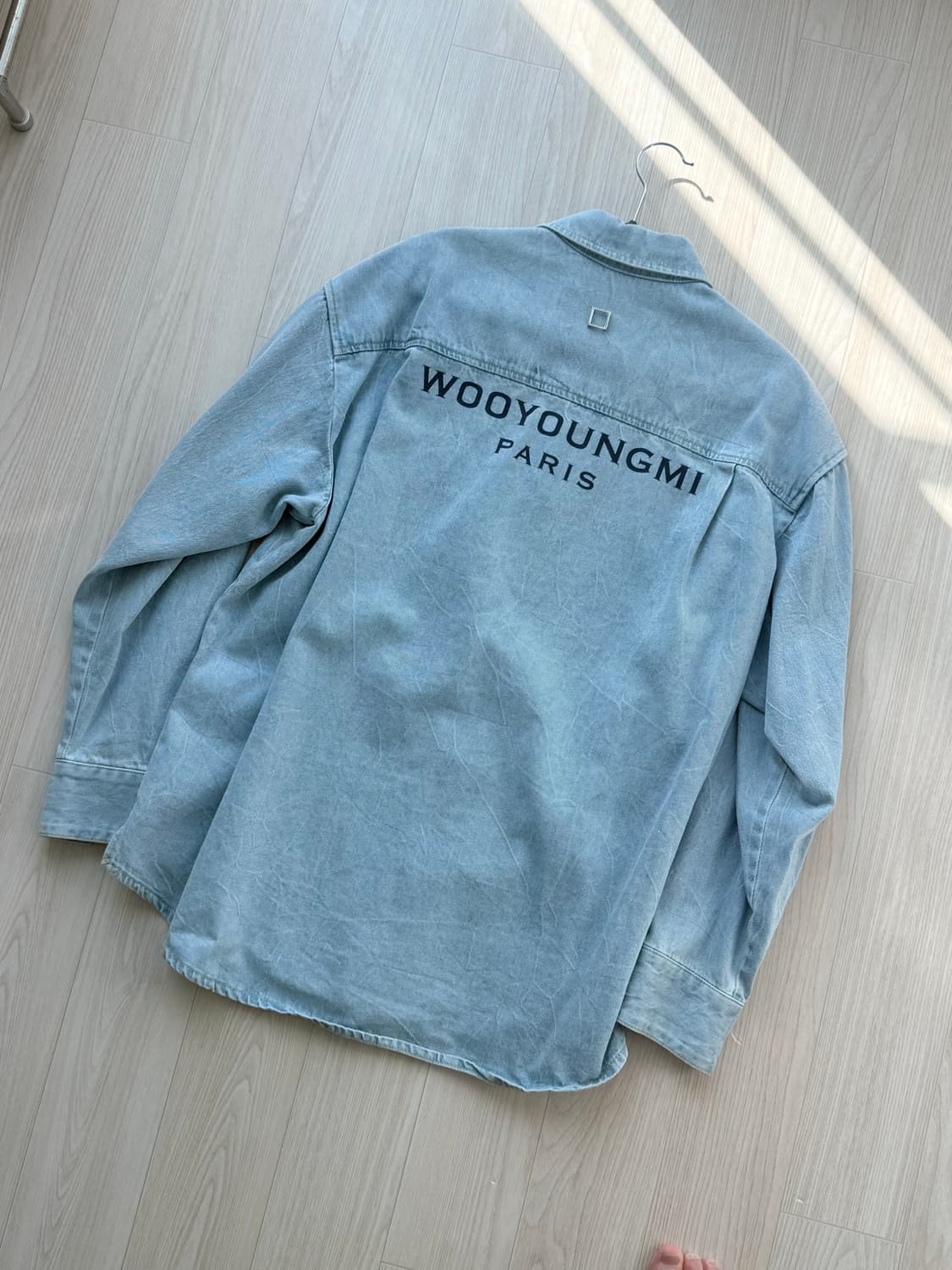 우영미 코튼 백로고 셔츠 36 상품이미지1