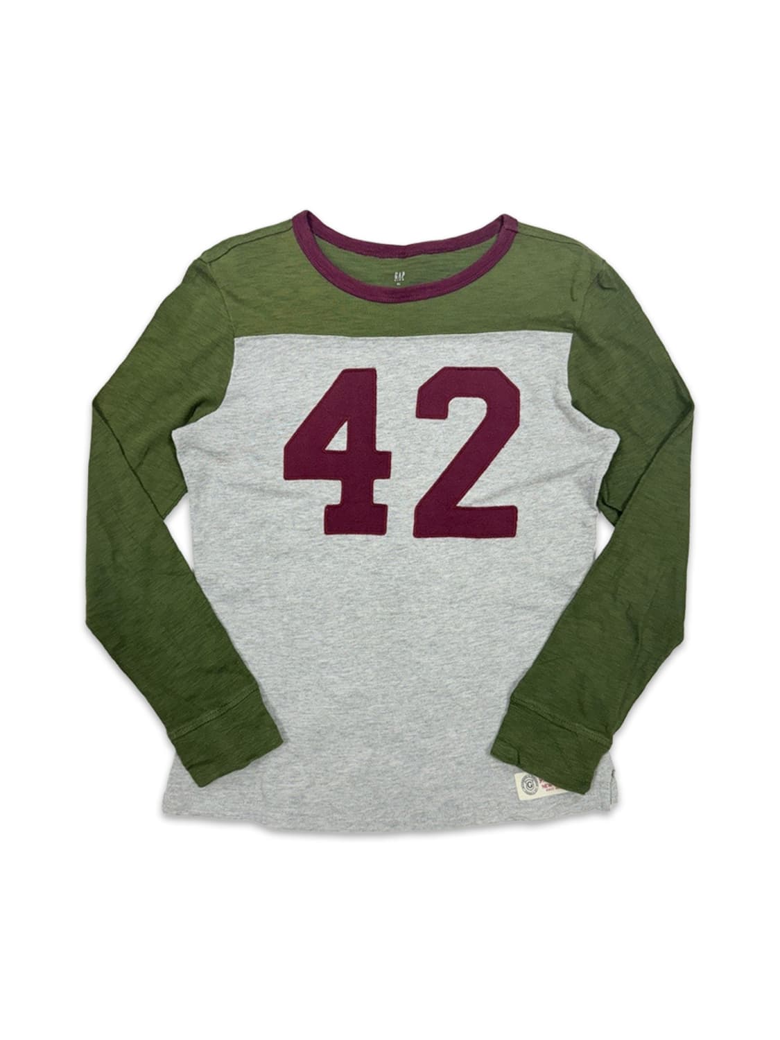 빈티지 GAP 배색 넘버링 긴팔티 상품이미지1