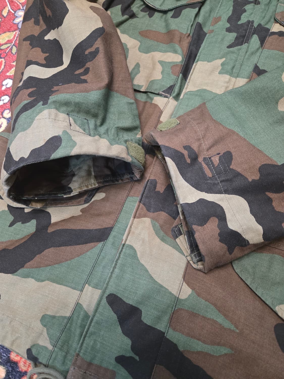 오리지널 US ARMY M65 필드 자켓 우드랜드 (스몰,래귤러) 상품이미지3