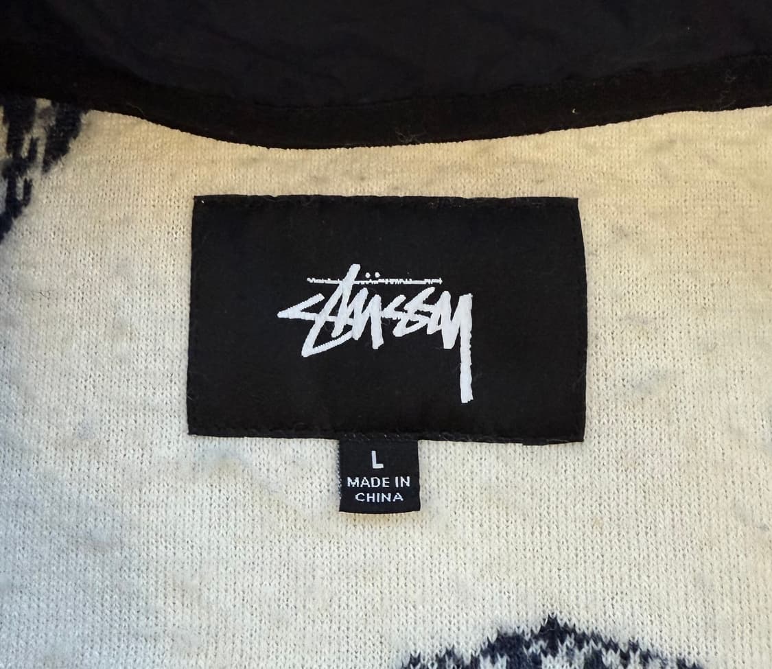 스투시 마스크 자카드 쉐르파 플리스 자켓 상품이미지6