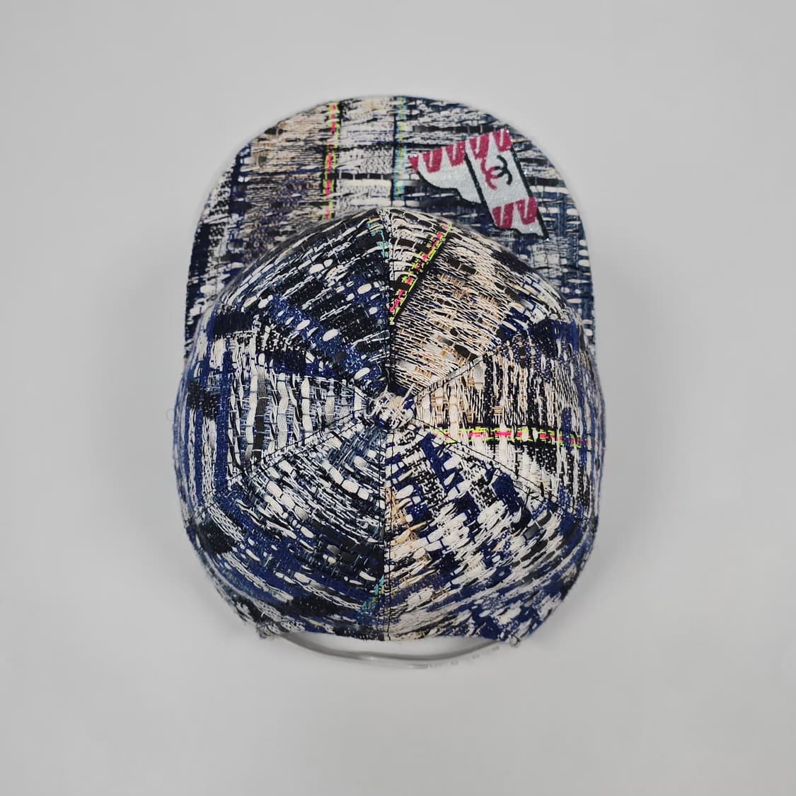 샤넬 블루 멀티 트위드 베이스볼 캡 상품이미지6