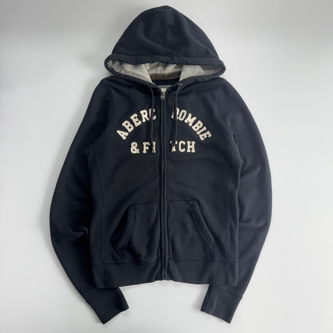 Abercrombie 아베크롬비 아치로고 네이비 후드집업  상품이미지3
