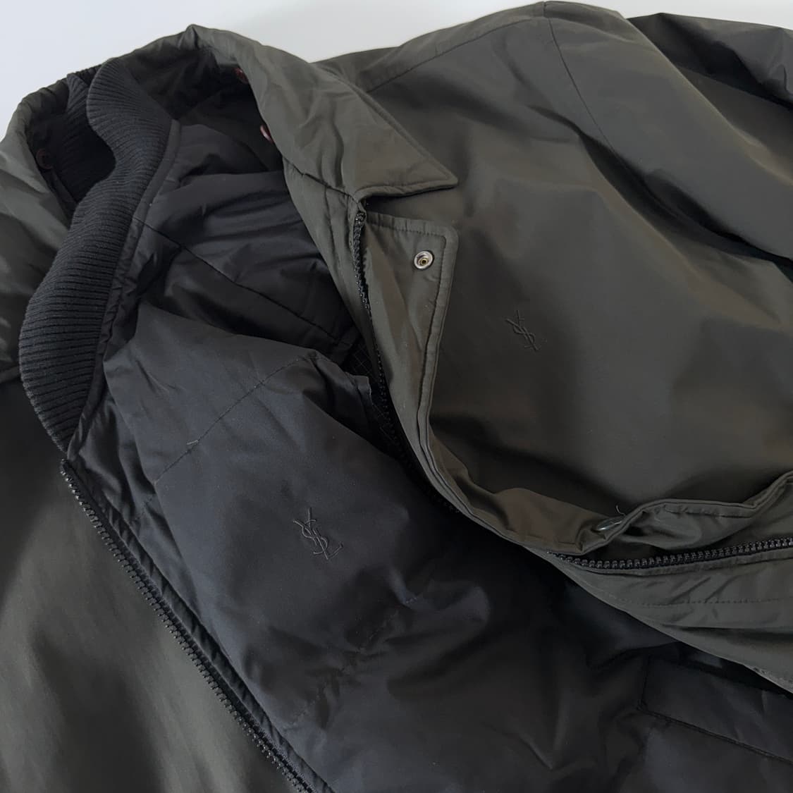 Ysl 입생로랑 ysl카키 봄버 패티드 자켓 상품이미지1