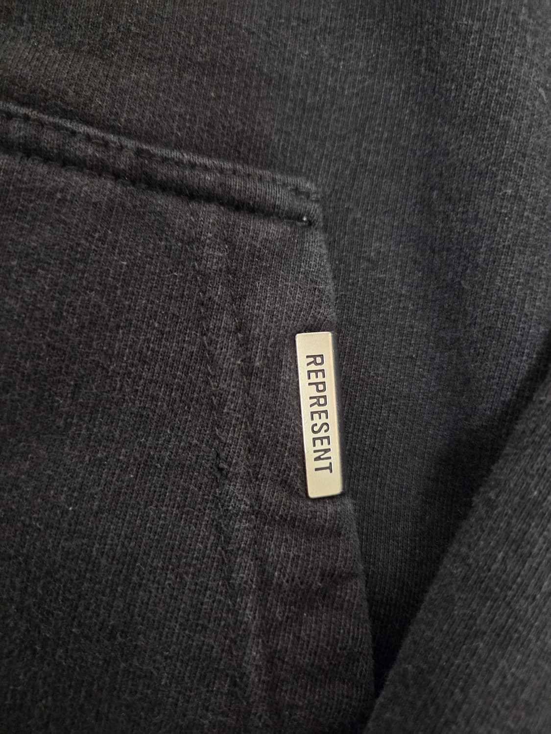 Represent 리프레젠트 블랭크 후드 블랙 M 상품이미지3