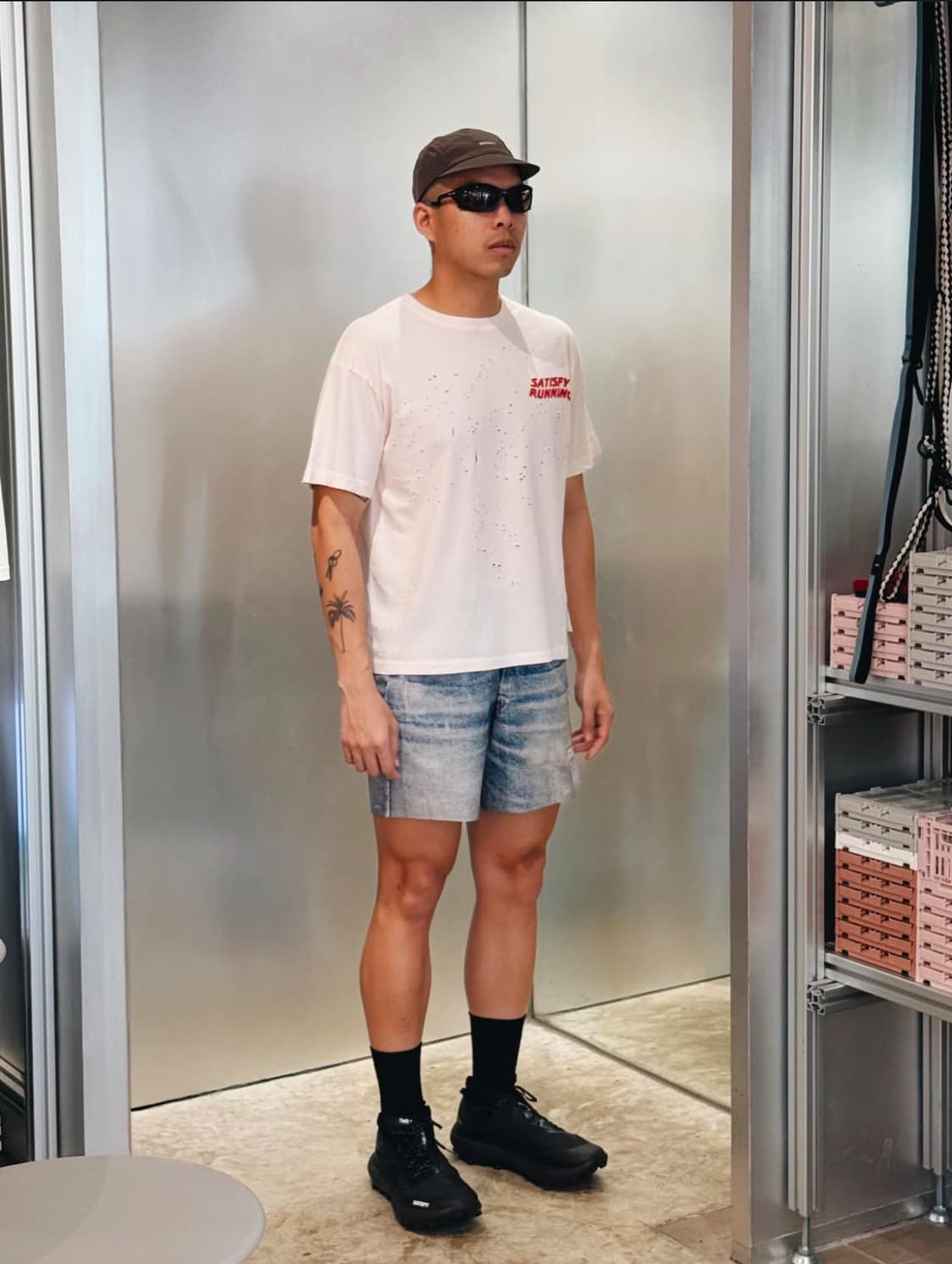 [할인] 새티스파이 디지털 데님 쇼츠 M 상품이미지9