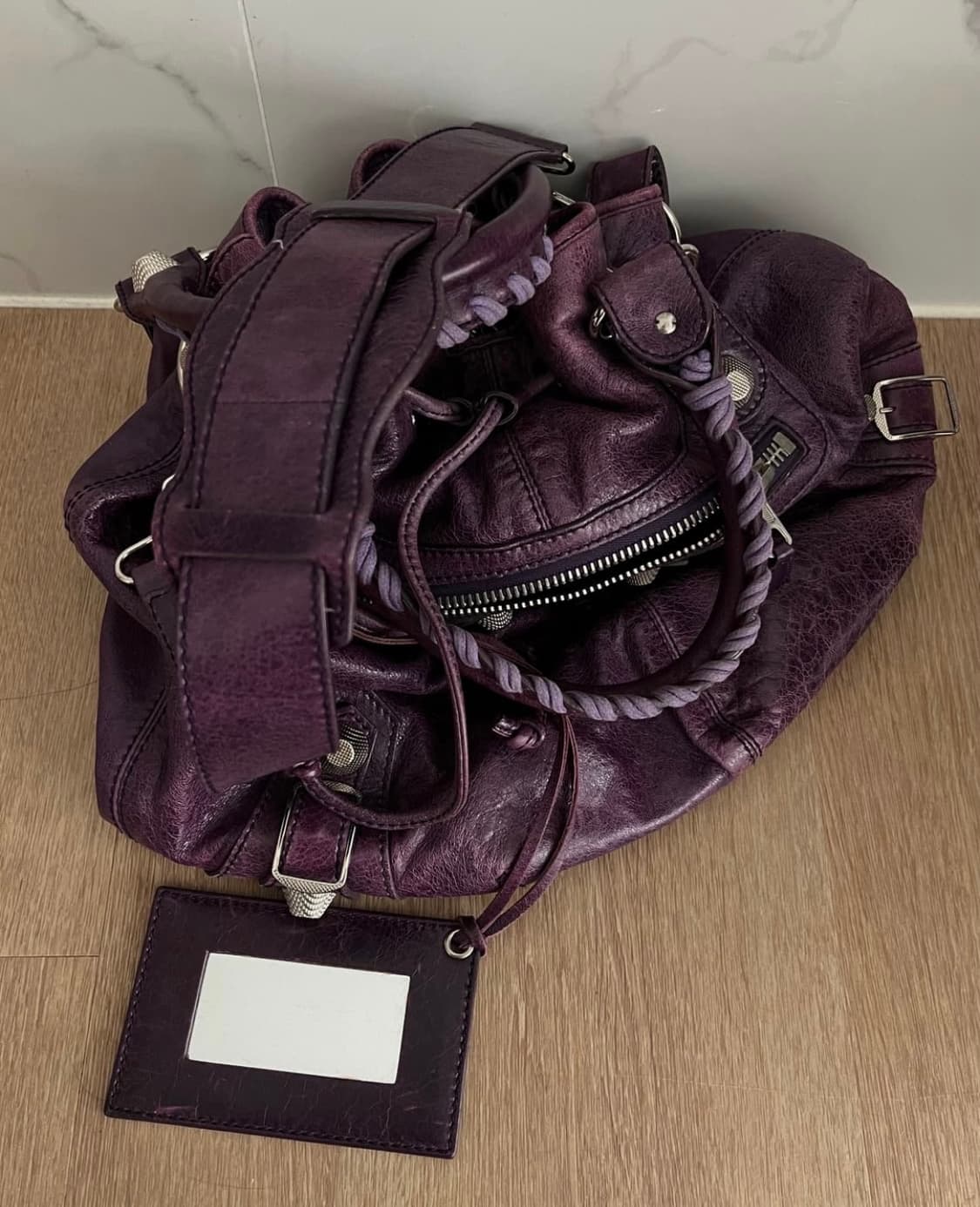 Balenciaga Motorcycle Bag 발렌시아가 모터백 딥퍼플 상품이미지1