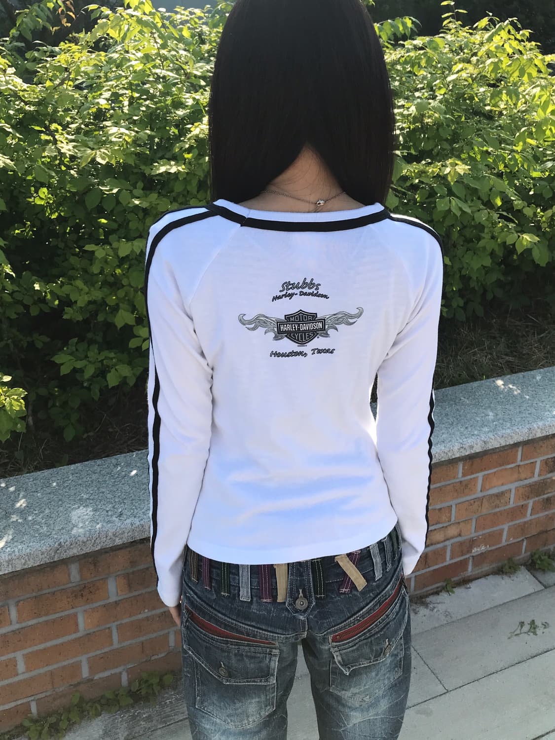 90's Harley USA Ringer Long Sleeve 상품이미지1