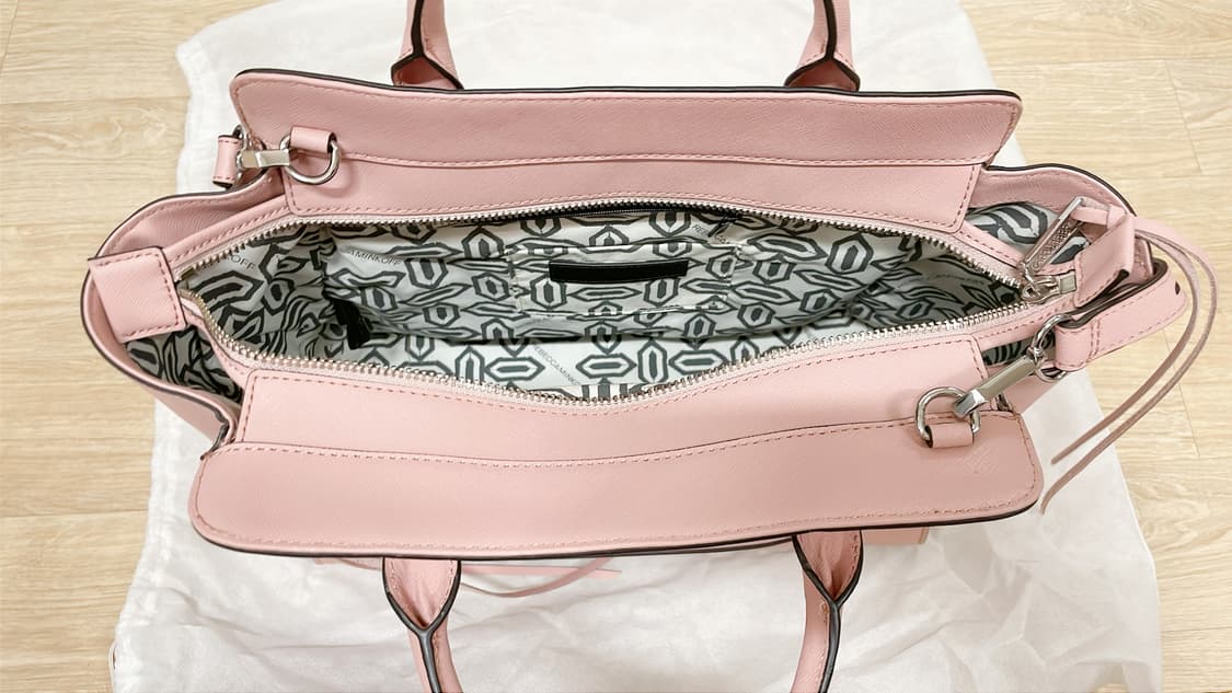 [새상품] 레베카밍코프 핑크 사피아노 토트백 숄더 크로스 가방 상품이미지6