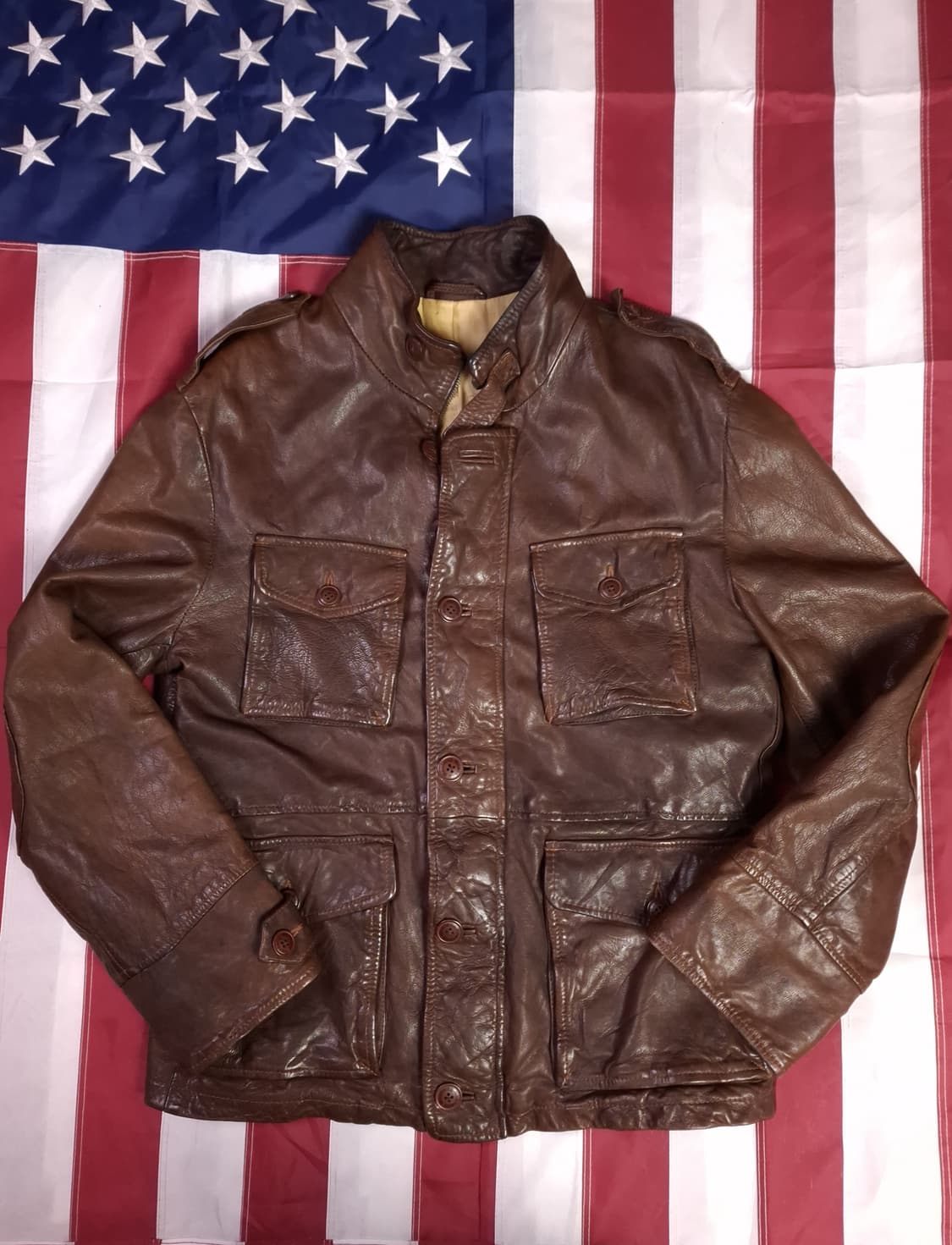 오리지날 무스탕 리얼레더 필드 자켓 상품이미지1