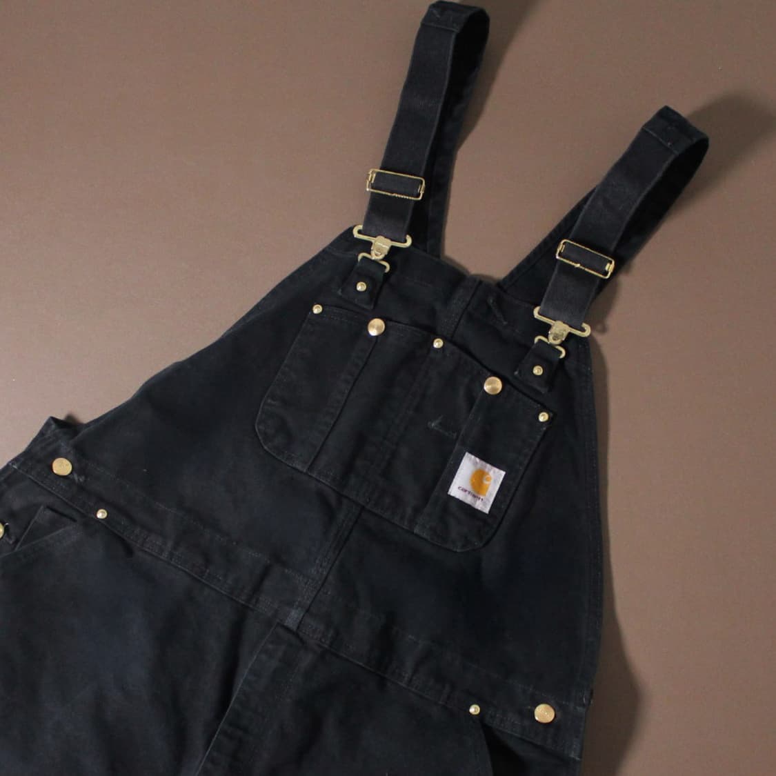 Carhartt 칼하트 R01 블랙 덕 오버롤 멜빵바지 상품이미지3