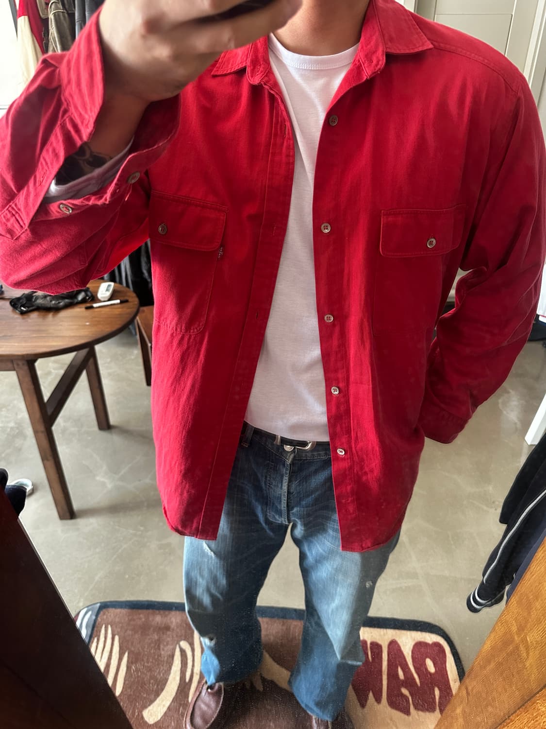 Levi’s 레드 트윌 워크 셔츠 상품이미지2