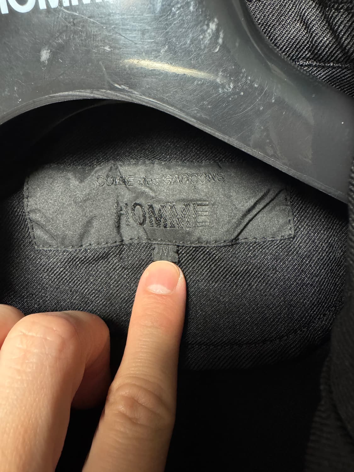 꼼데가르송옴므 수축폴리 셋업(자켓m,바지s)일괄 상품이미지2