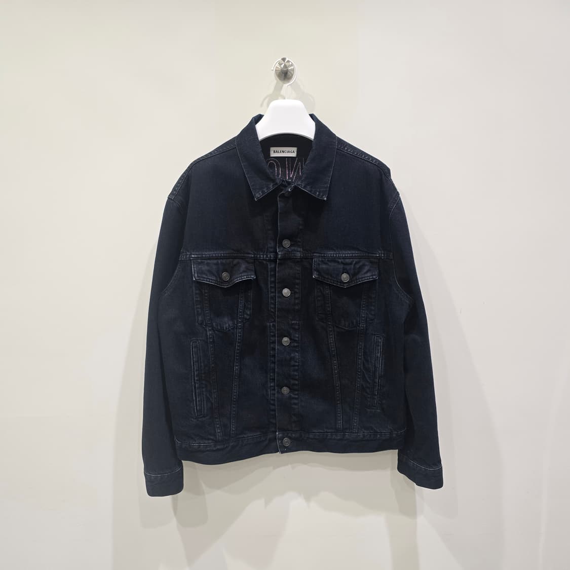 [중고/정품] 발렌시아가 백로고 데님 자켓 상품이미지1