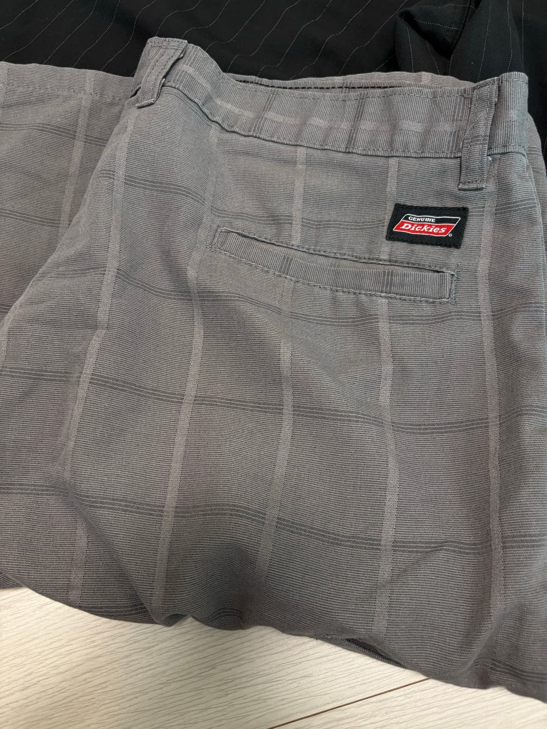 디키즈 체크 쇼츠 반바지 그레이 34인치 상품이미지1