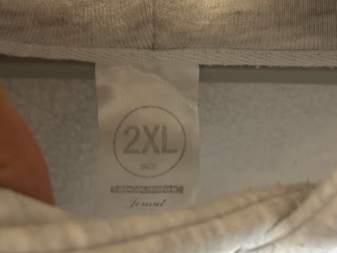 오트밀 기모 후디 2xl 상품이미지3