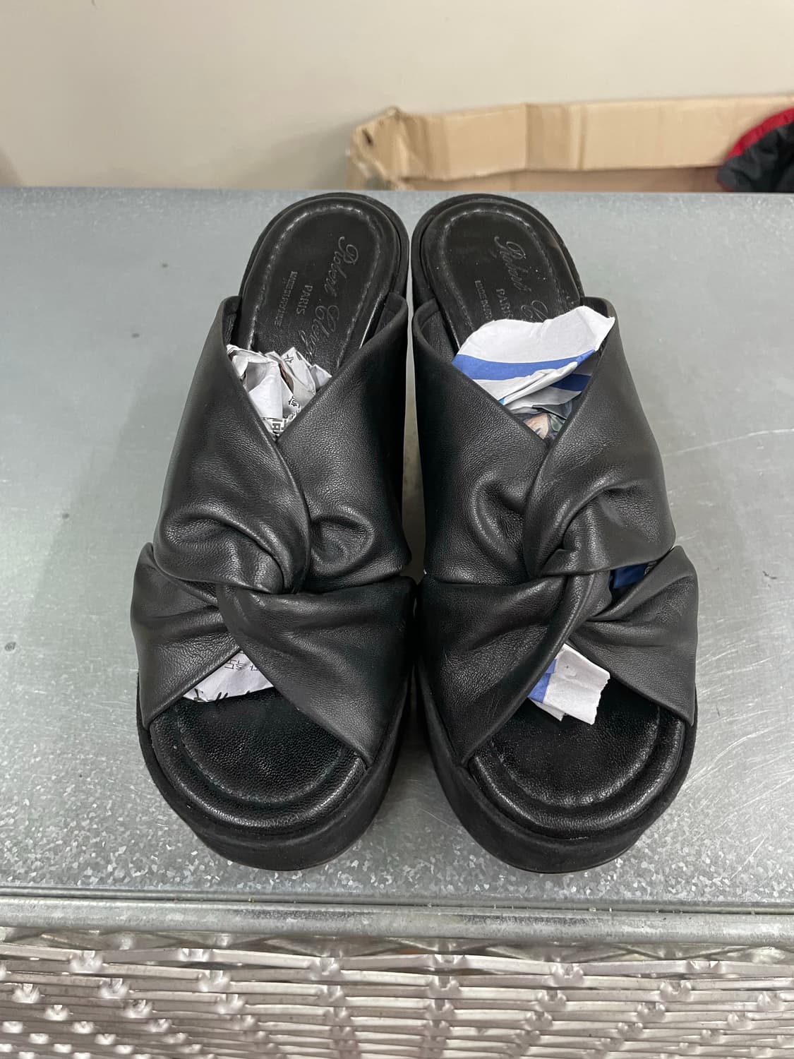 로베르 끌레제리 레더 스웨이드 샌들 38 상품이미지5