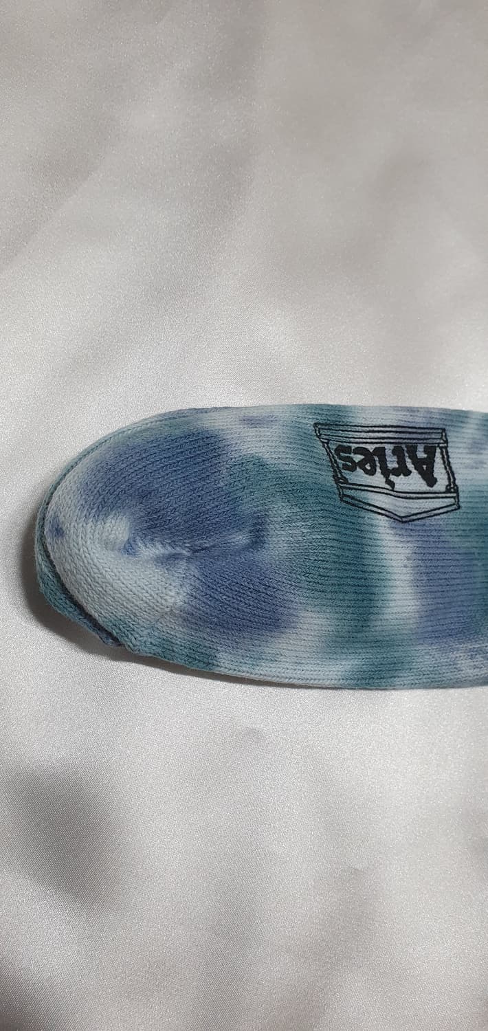 다크그린 아리즈 에리즈  물나염 타이 다이 롱 삭스 무릎양말 긴양말 상품이미지2