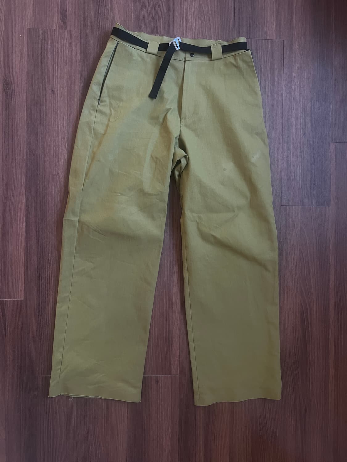 ROA 로아 카키 오버사이즈 치노 팬츠 상품이미지1