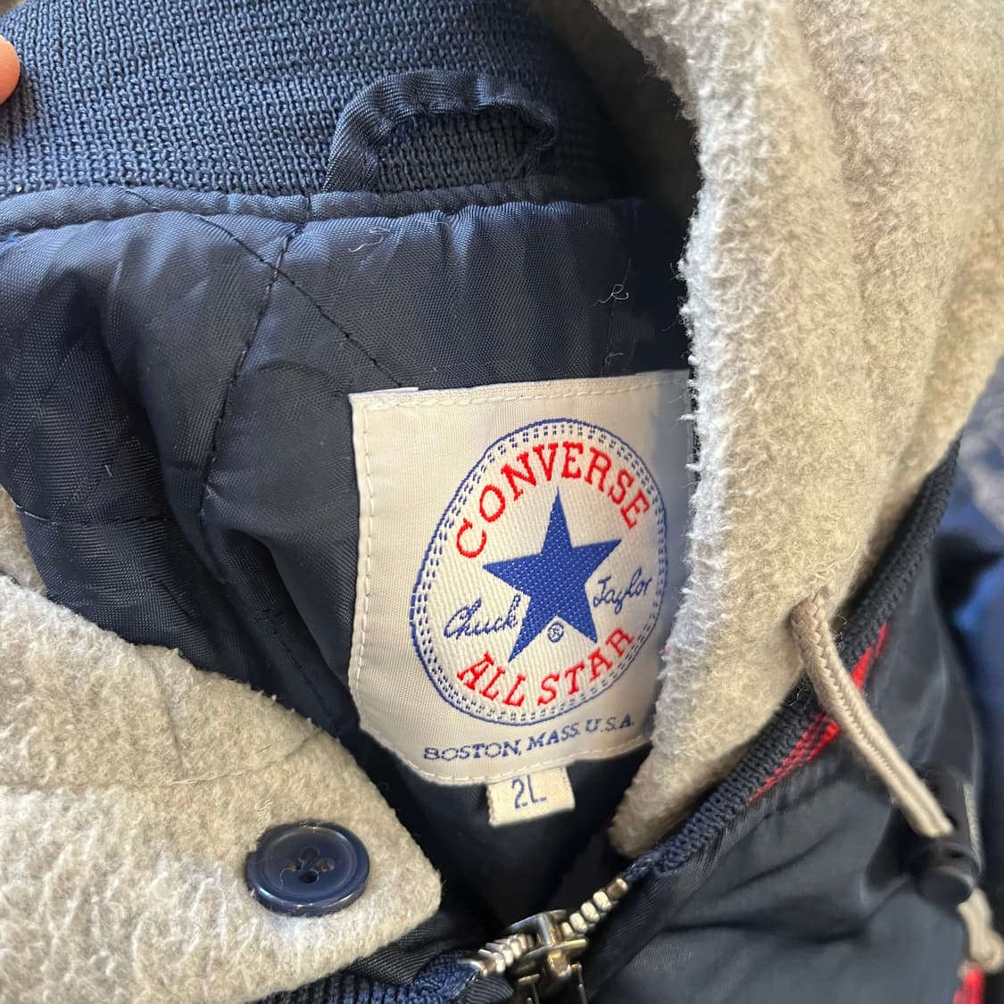 2L 90s 컨버스 올스타 바시티 자켓/W2304 상품이미지5