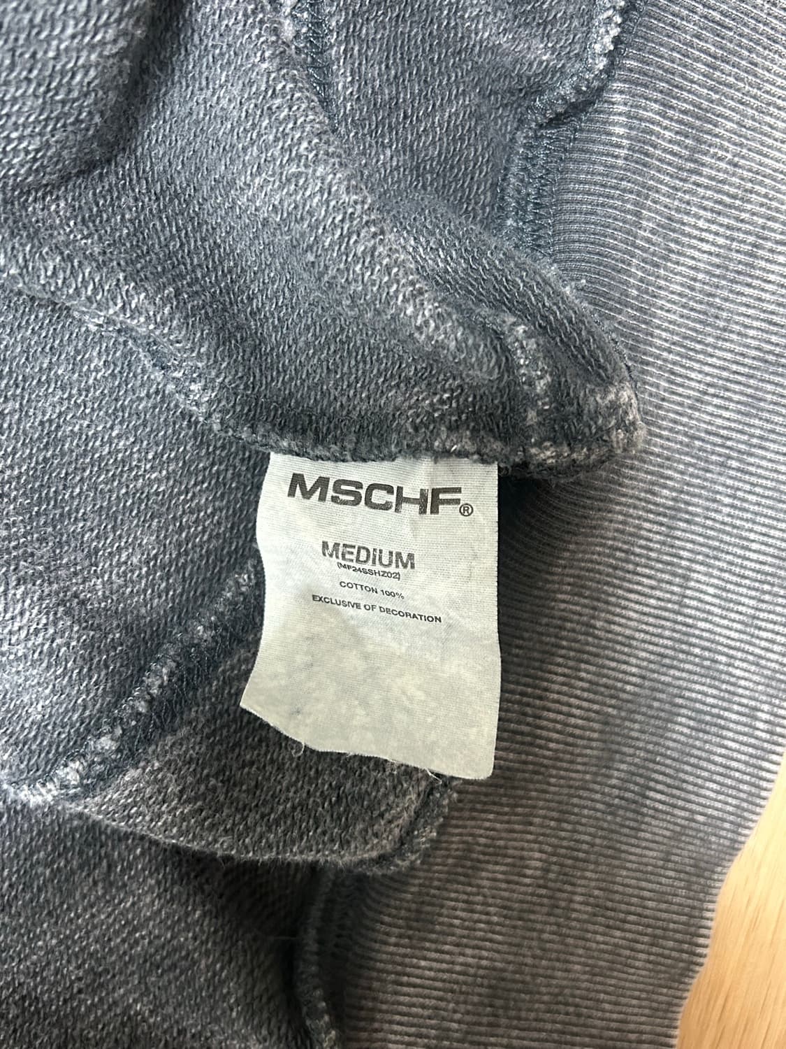 미스치프 BALLOON HOODIE_WASHED CHARCOAL 상품이미지6