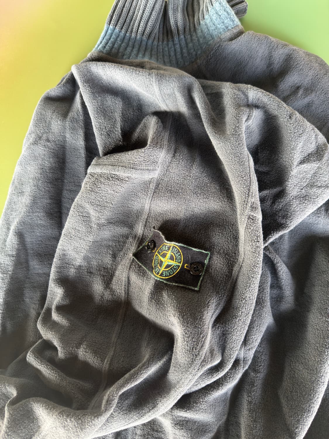 90s 스톤 아일랜드 플리스 1/4 fleece zip 상품이미지3