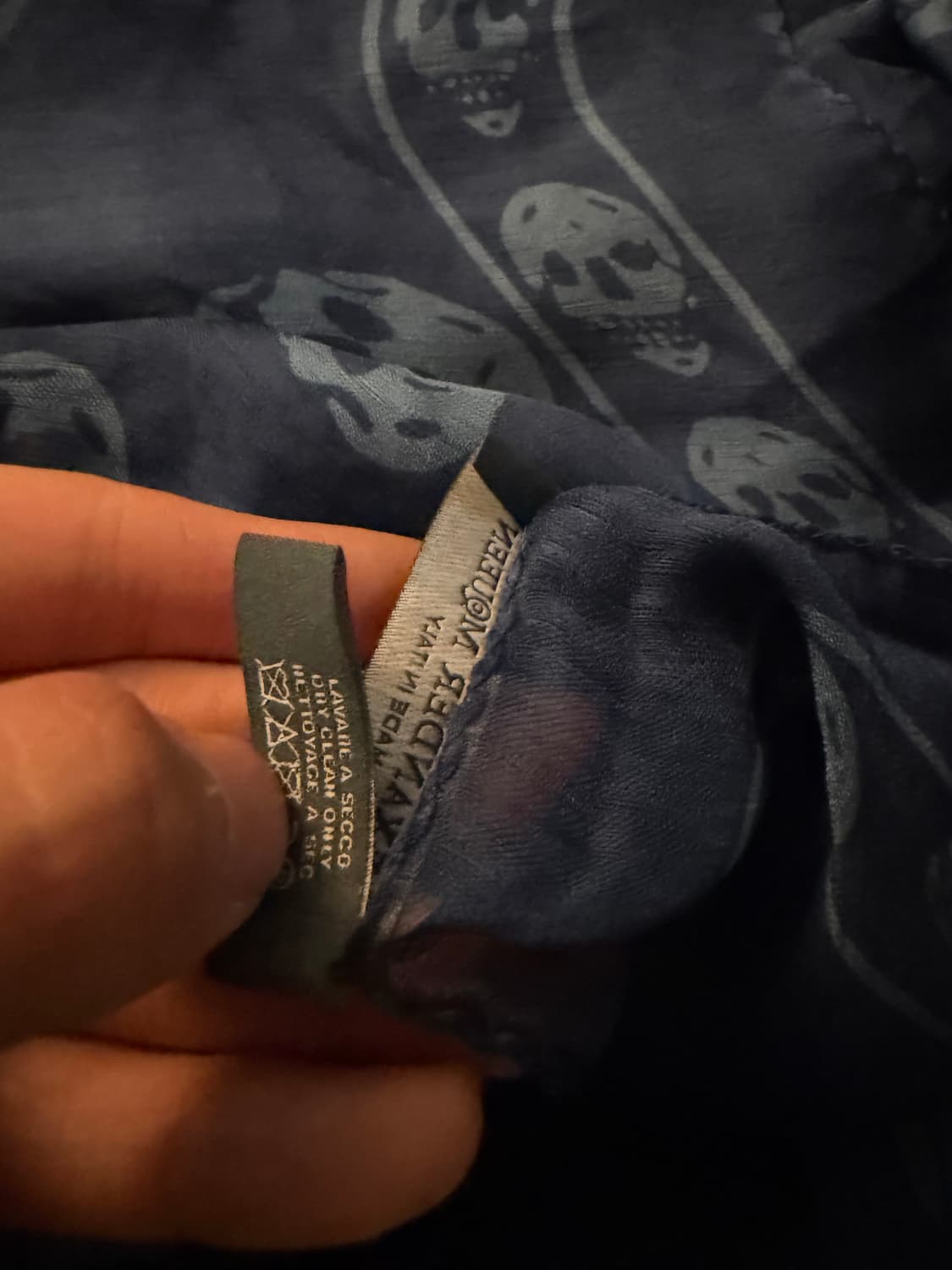 ALEXANDER MCQUEEN Skull Print Scarf 상품이미지3