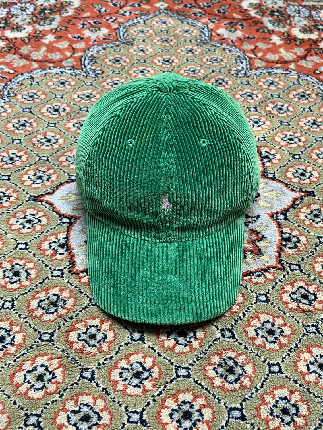폴로 랄프로렌 그린 코듀로이 볼캡 OS 상품이미지1