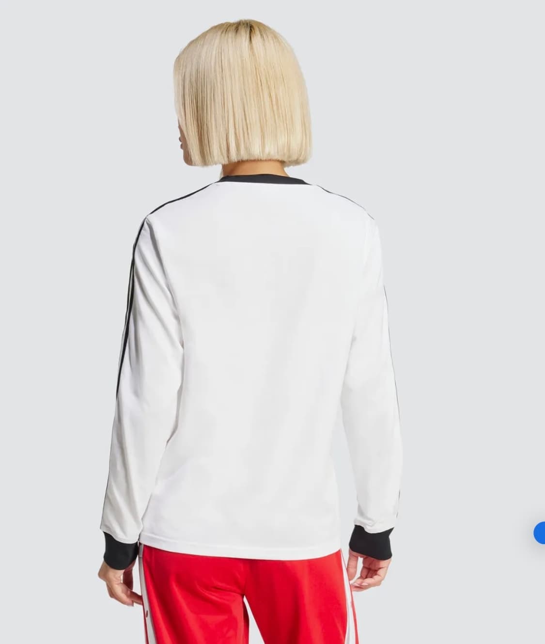 아디다스 3S 레귤러 긴팔 티 -화이트 상품이미지2