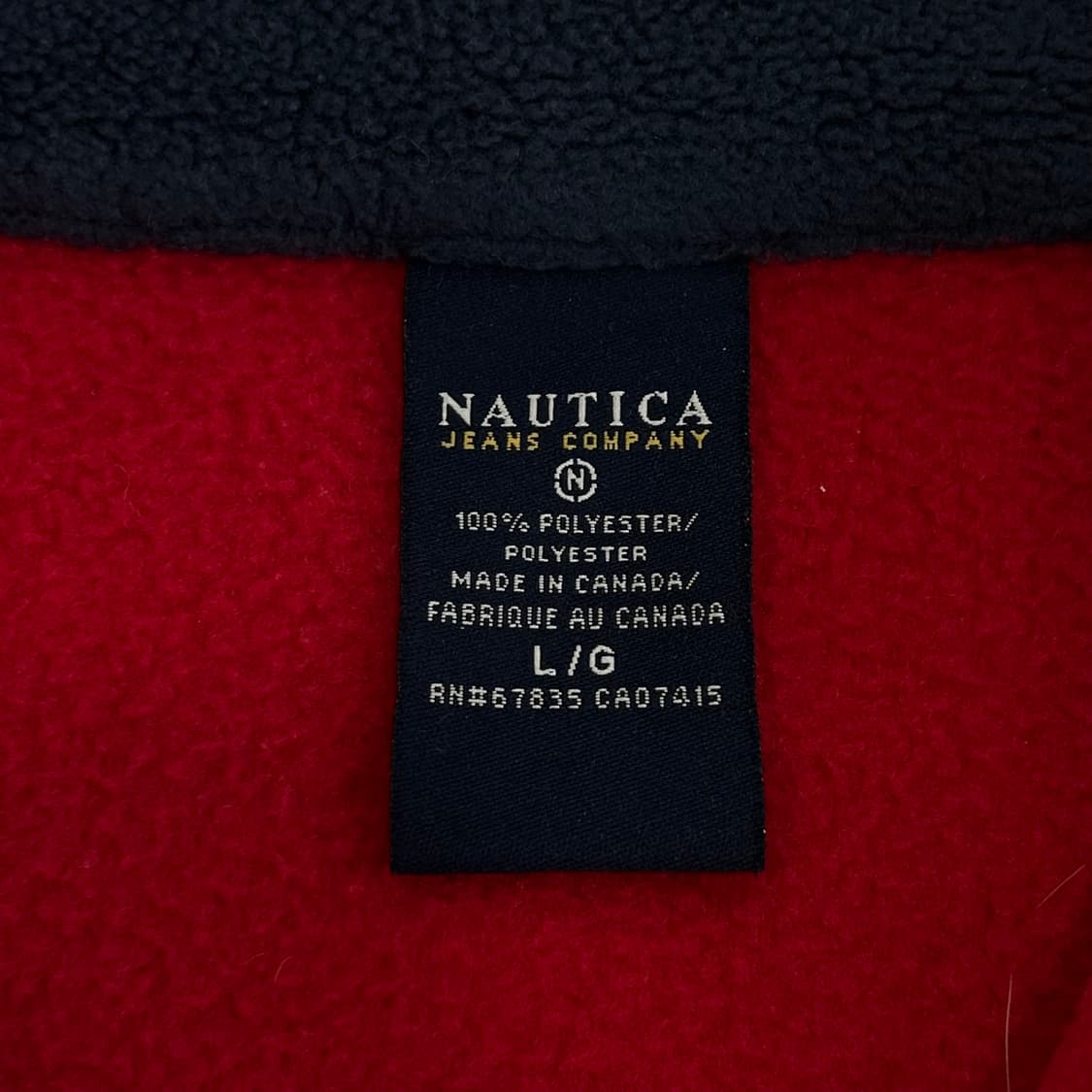 Nautica 노티카 레드 스펠아웃 후리스 아노락 상품이미지5