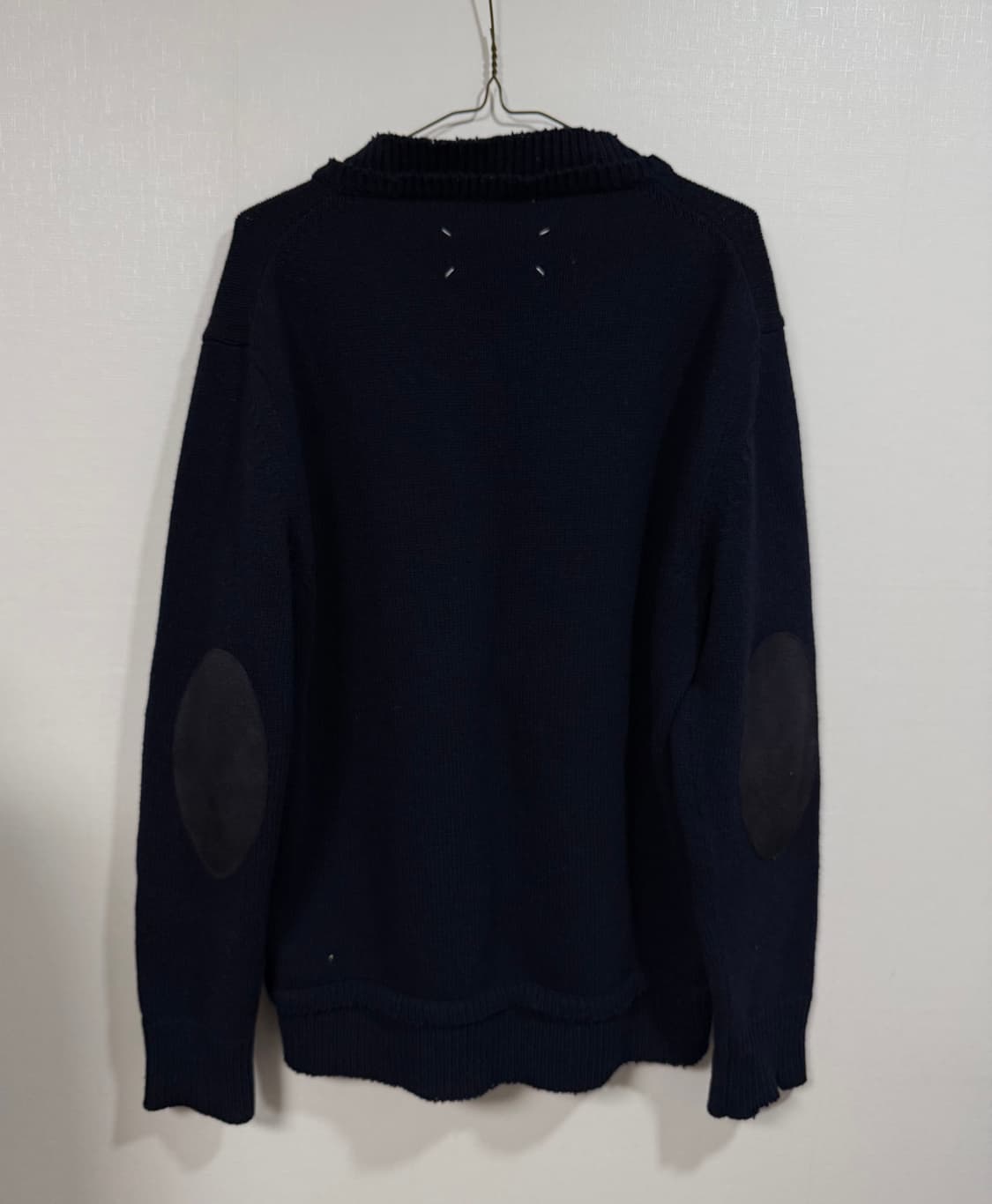 마르지엘라 엘보우 패치 더블 레이어드 로우컷 니트 상품이미지3