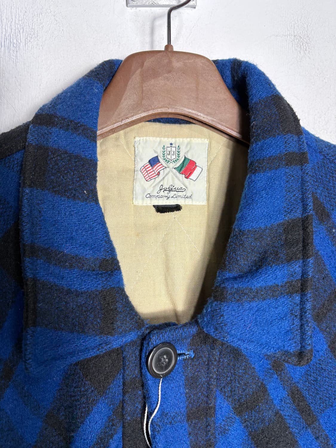 울 체크 셔츠 자켓 상품이미지4