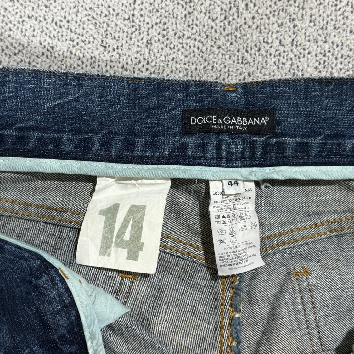 돌체앤가바나 디스트로이드 메탈 플레이트 데님 44 상품이미지6