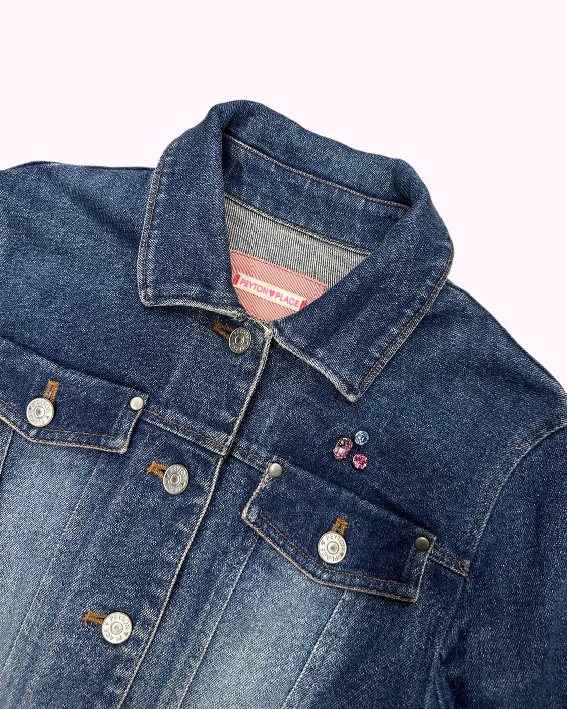 kitsch cubic denim crop jacket 상품이미지2