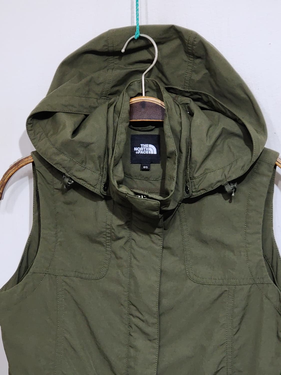(M) 노스페이스 조끼 카키 후드 베스트 등산 아웃도어  상품이미지2
