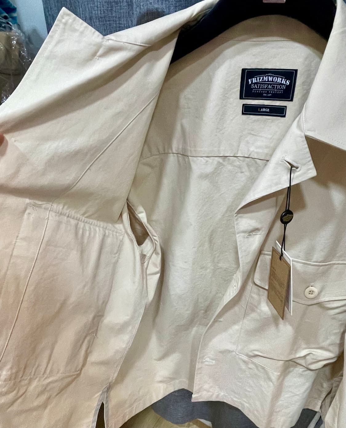 FrizmWORKS 프리즘웍스 M43 필드 자켓 크림 L사이즈 상품이미지3