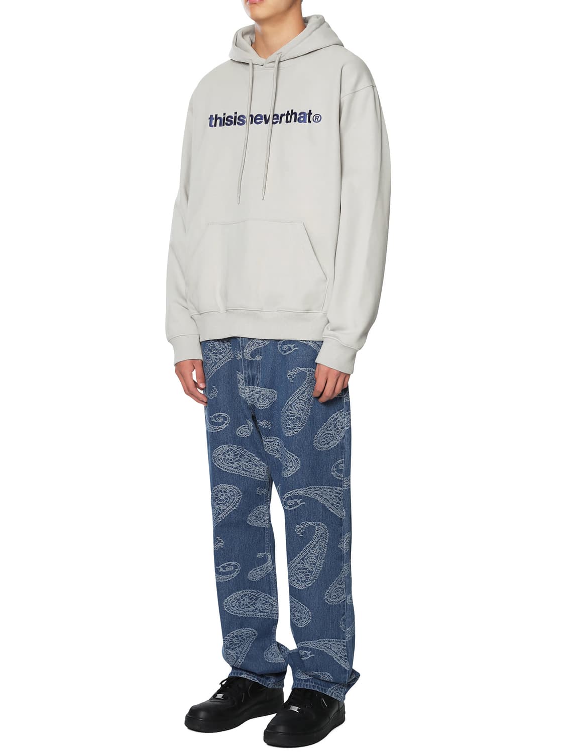 디스이즈네버댓 [민트급.정품] 후드티 자수 로고 스웻셔츠 M(103) 상품이미지3