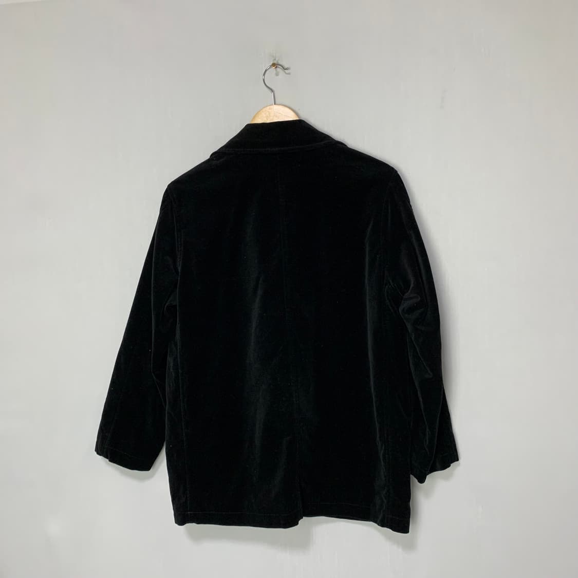 에디바우어 블랙 벨벳 자켓 M 빈티지 상품이미지3