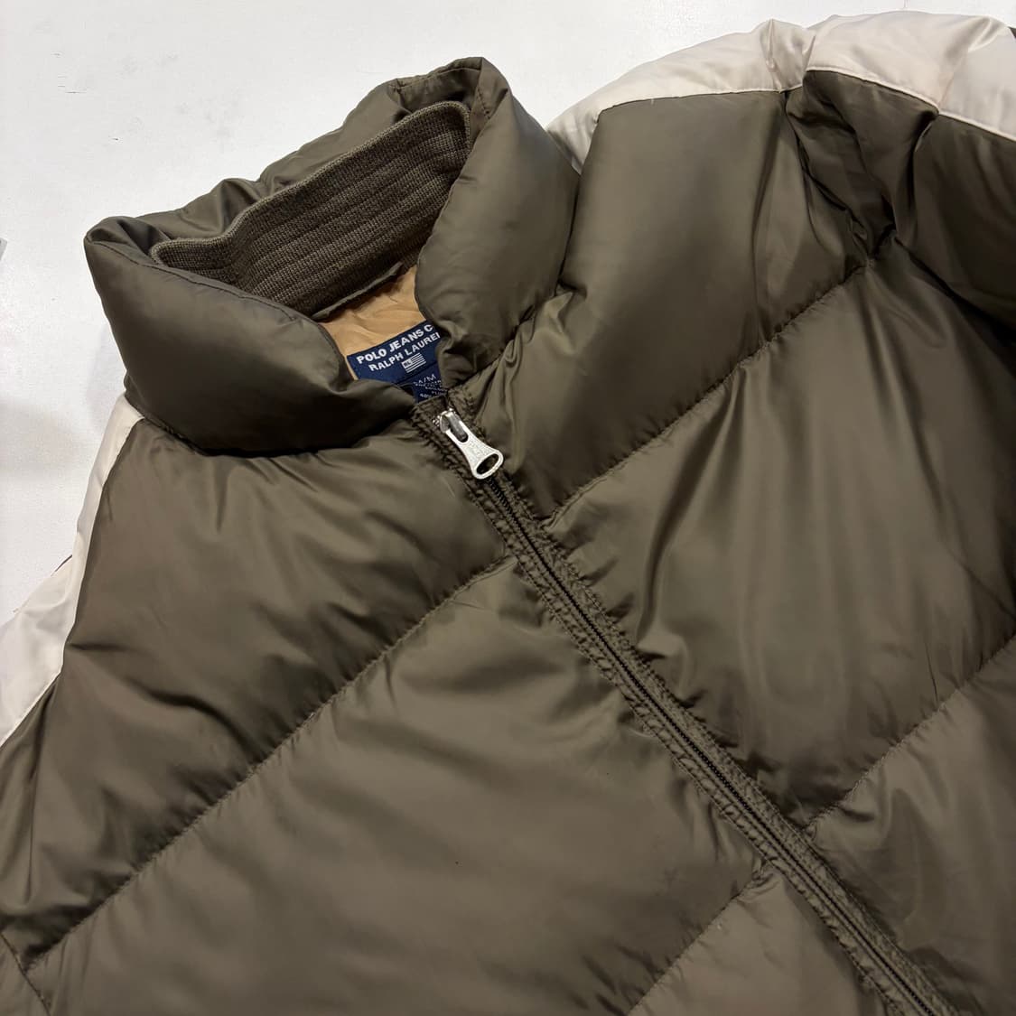 [L] 폴로 진스 랄프로렌 패딩 점퍼 카키색 C825 상품이미지3