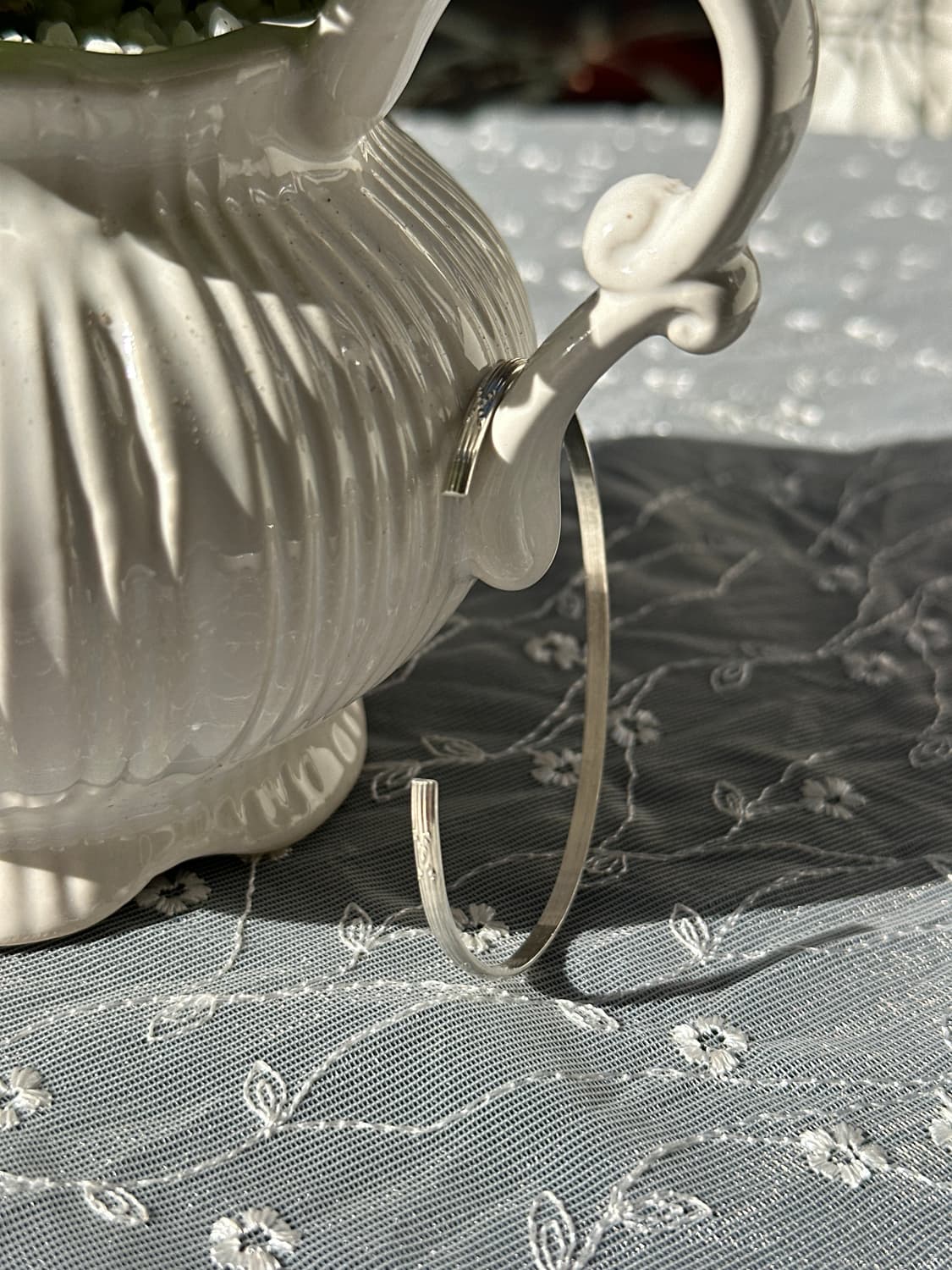 Sunlit Thread 925Silver Bangle 상품이미지5