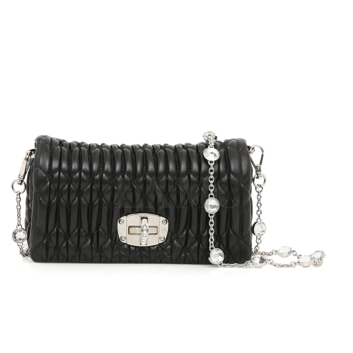 미우미우 나파 크리스탈 체인 크로스백 블랙 미니백 5BP079 상품이미지1