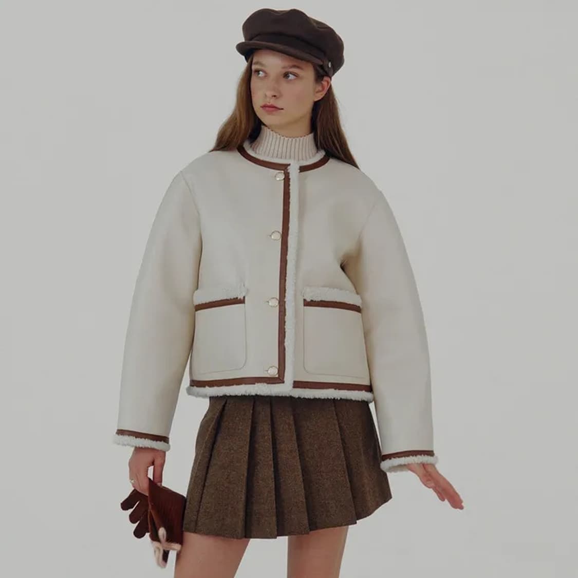 온앤온 스웨이드 점퍼코트(리버시블) 상품이미지1