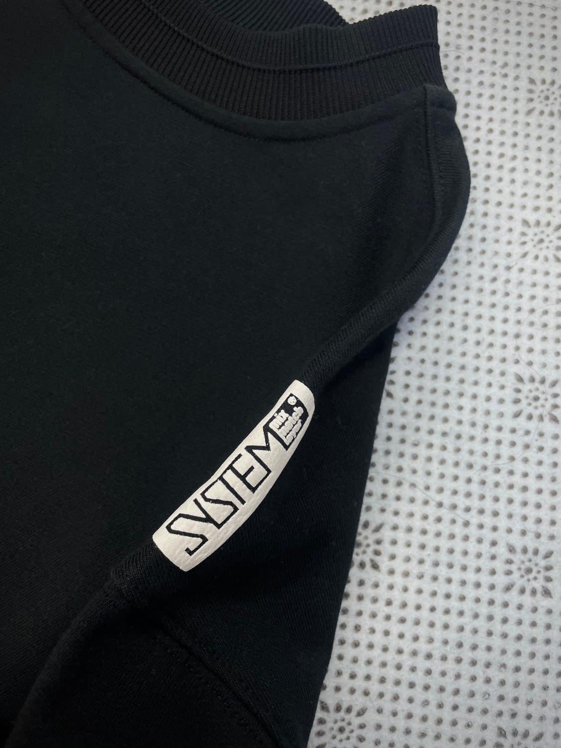 100/ 시스템 믹스매치 레이어 사이드절개 맨투맨 상품이미지3